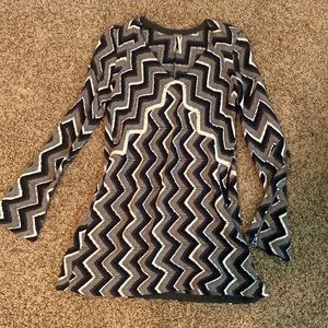 Free people chevron size vs long sleeve dress